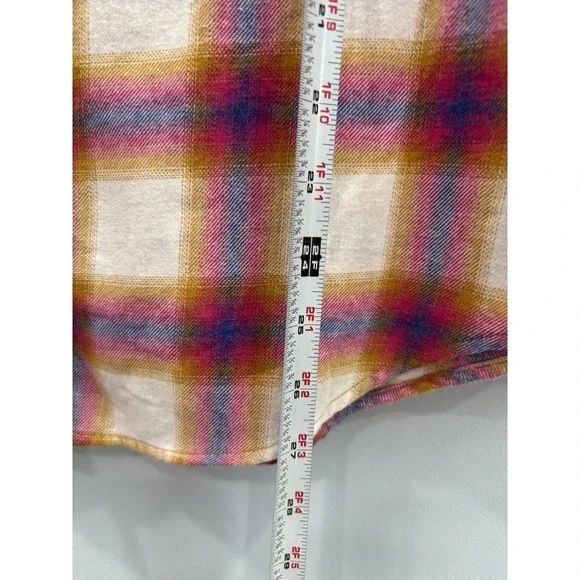 Aeropostale Boyfriend Fit Plaid Shirt Medium Button Front NWT Cotton Blend - Picture 10 of 10